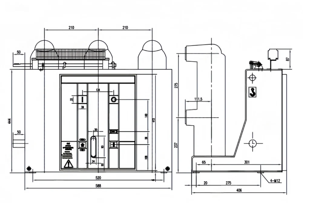 VBI 12 Indoor High Voltage Vacuum Circuit Breaker (3)