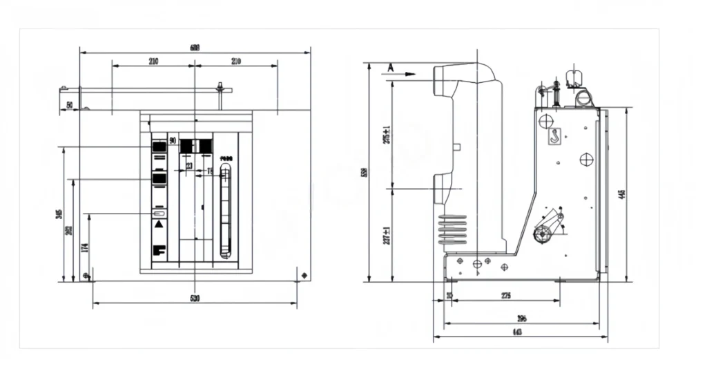 VSG 12 indoor high voltage vacuum circuit breaker (5)