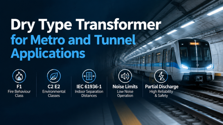 Dry Type Transformer for Metro and Tunnel Applications