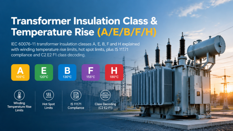 Transformer Insulation Class & Temperature Rise (A/E/B/F/H)