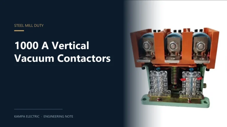 1000A Vertical Vacuum Contactors for Steel Mills and Rolling Mills