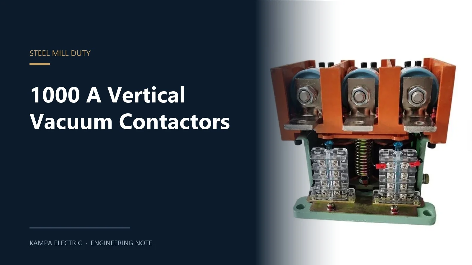 GKJ5 1000 A vertical vacuum contactor for steel mill and rolling mill duty