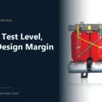 Cast resin dry-type transformer illustrating insulation coordination and BIL levels