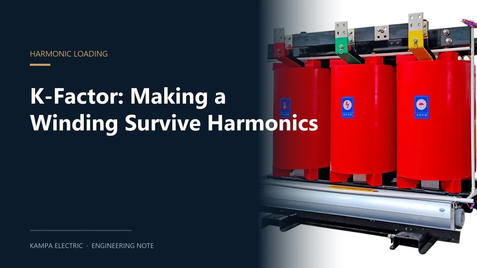 Cast resin dry-type transformer for harmonic K-factor loading