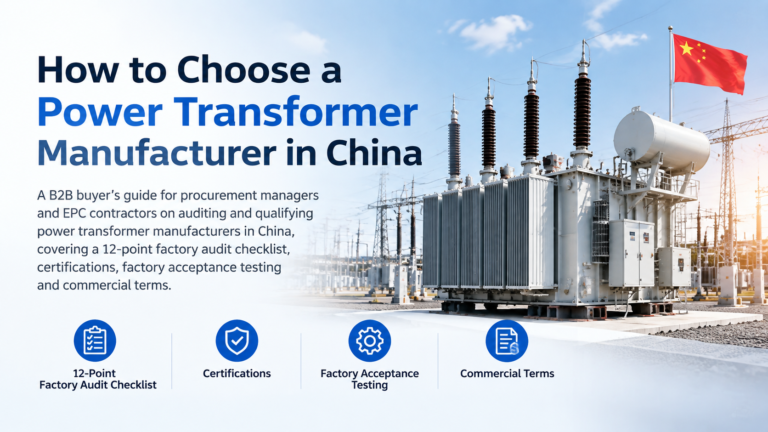 How to Choose a Power Transformer Manufacturer in China