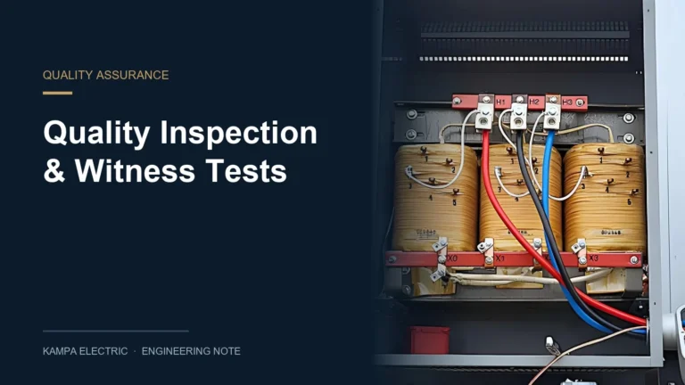 Power Transformer Quality Inspection: Documents, Witness Tests and Third-Party Inspection