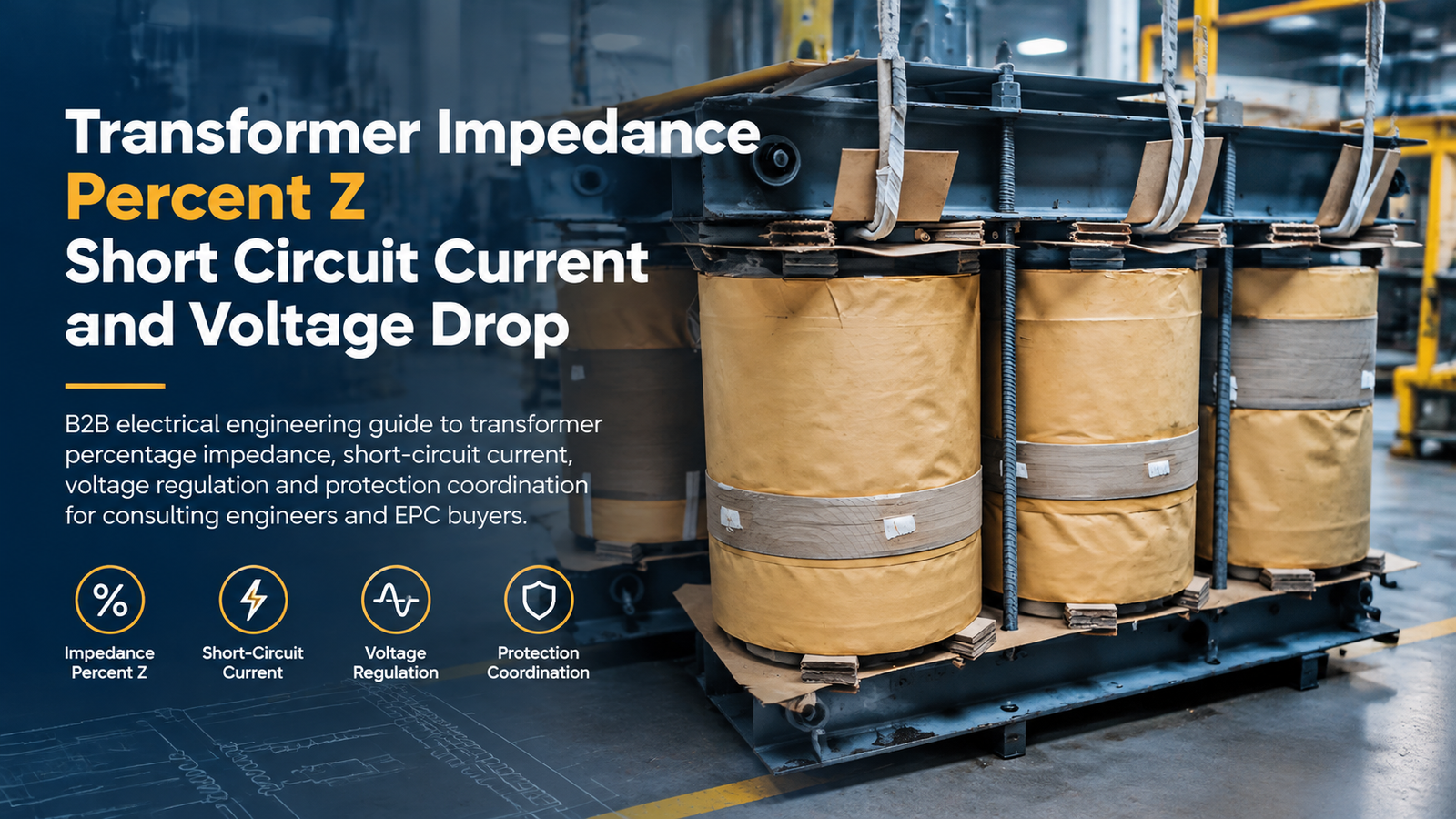 Transformer percentage impedance, short-circuit current and voltage drop guide