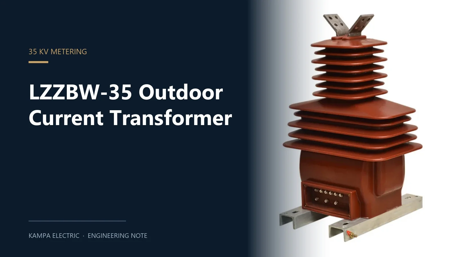 LZZBW-35 outdoor cast resin pillar type current transformer for 35 kV metering