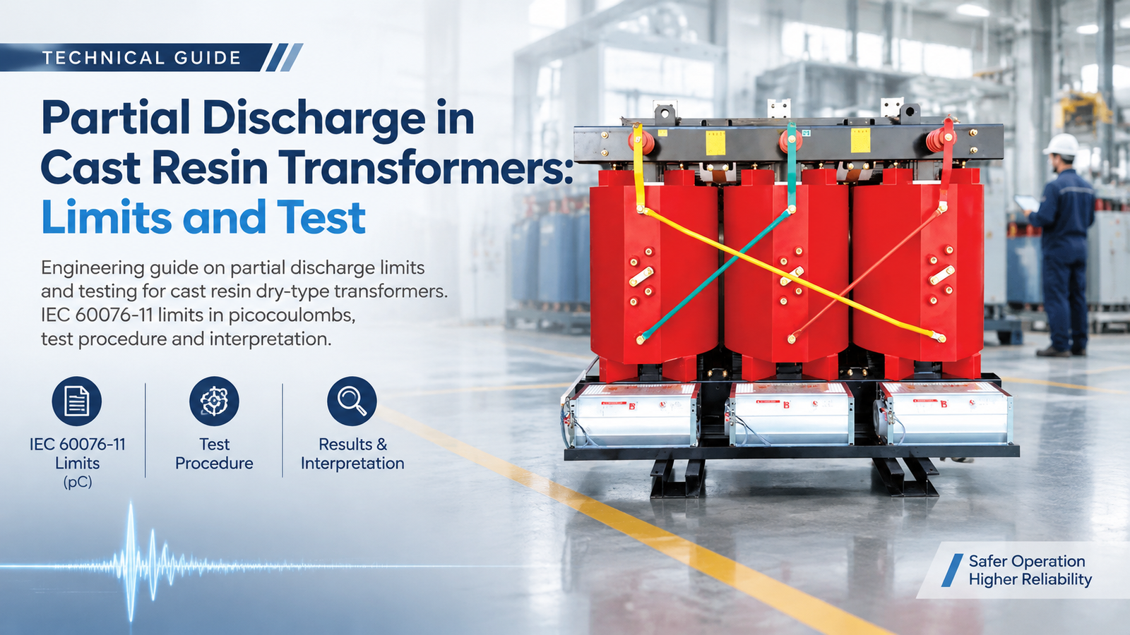 Partial discharge in cast resin transformers guide cover