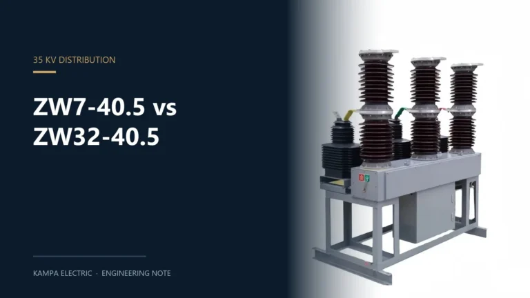 ZW7-40.5 vs ZW32-40.5: 40.5kV Outdoor VCB Selection